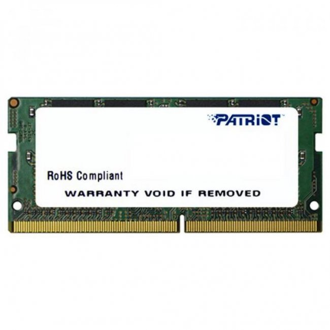 

Модуль памяти для ноутбука SoDIMM DDR4 4GB 2400 MHz Patriot (PSD44G240081S)