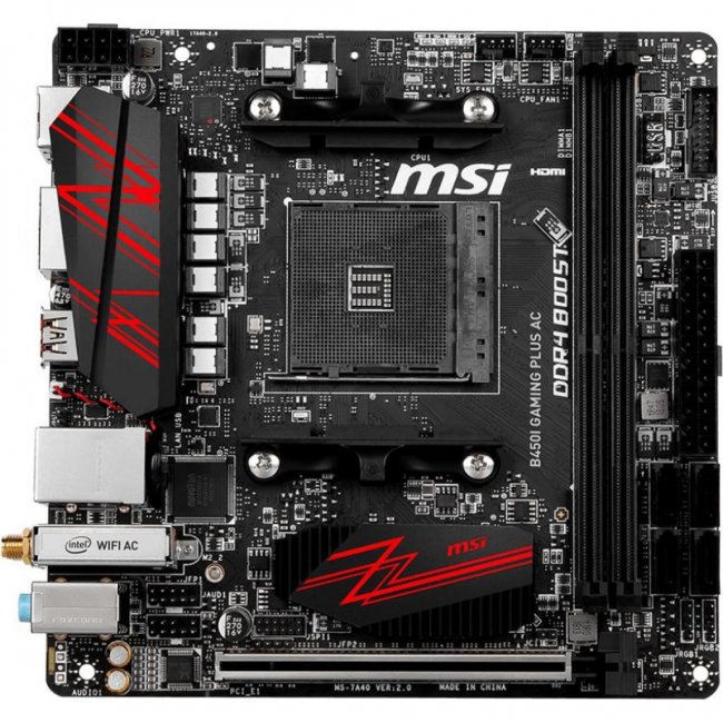 

Материнская плата MSI B450I GAMING PLUS AC