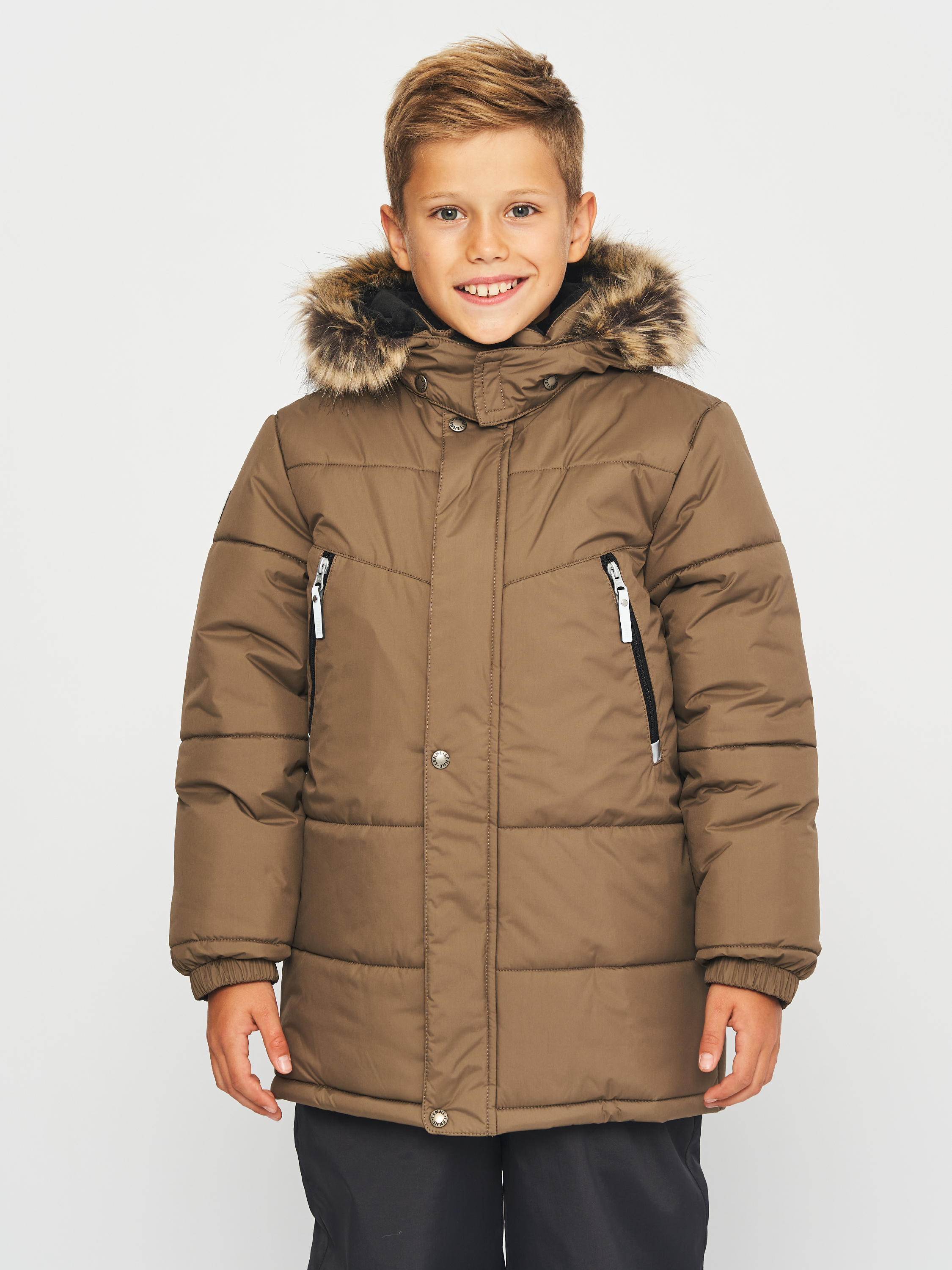 Акция на Дитяча зимова довга куртка для хлопчика Lenne Micha 23337-810 116 см от Rozetka