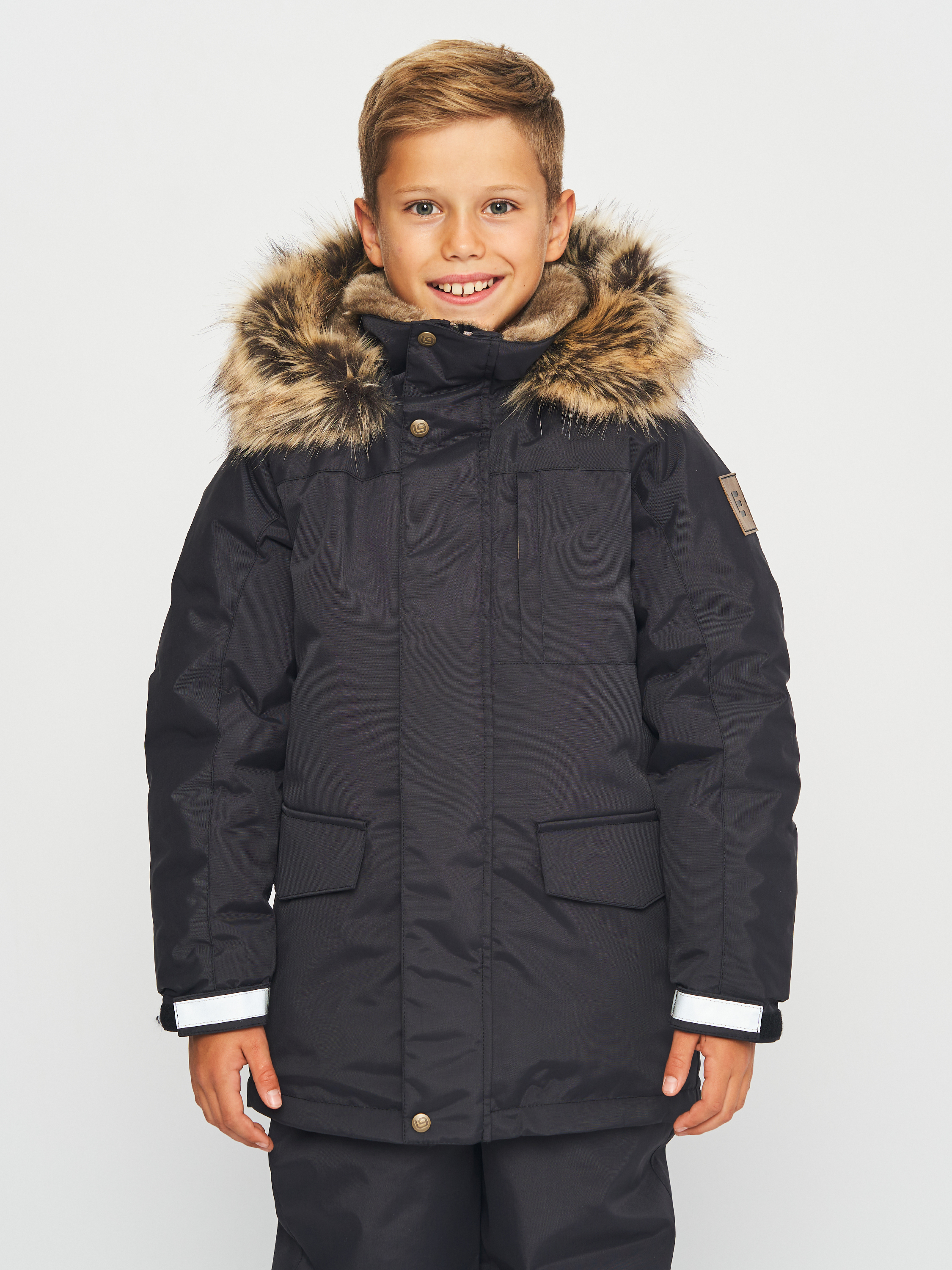 Акція на Дитяча зимова куртка-парка для хлопчика Lenne Janno 23368-042 134 см від Rozetka