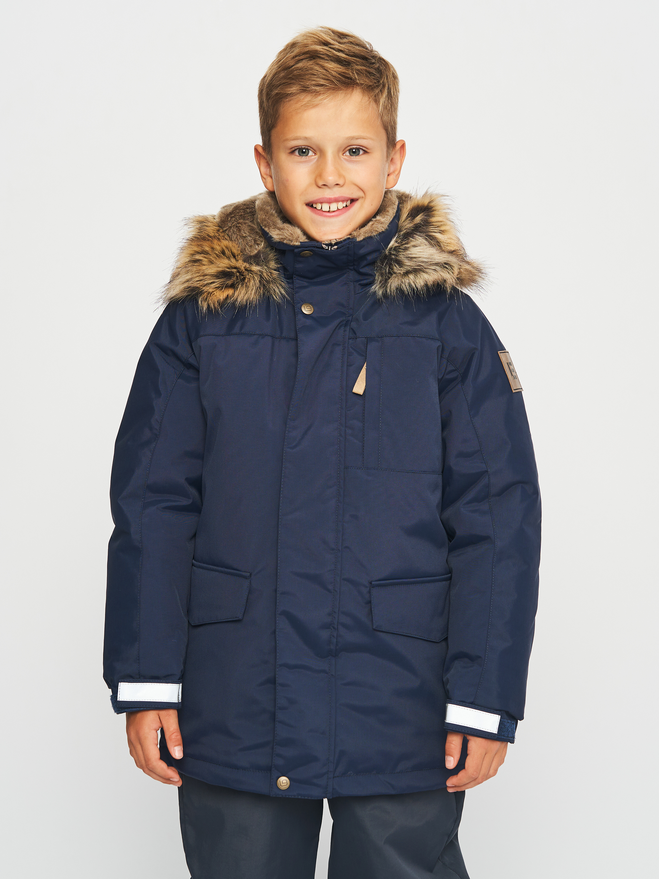 Акція на Дитяча зимова куртка-парка для хлопчика Lenne Janno 23368-229 128 см від Rozetka
