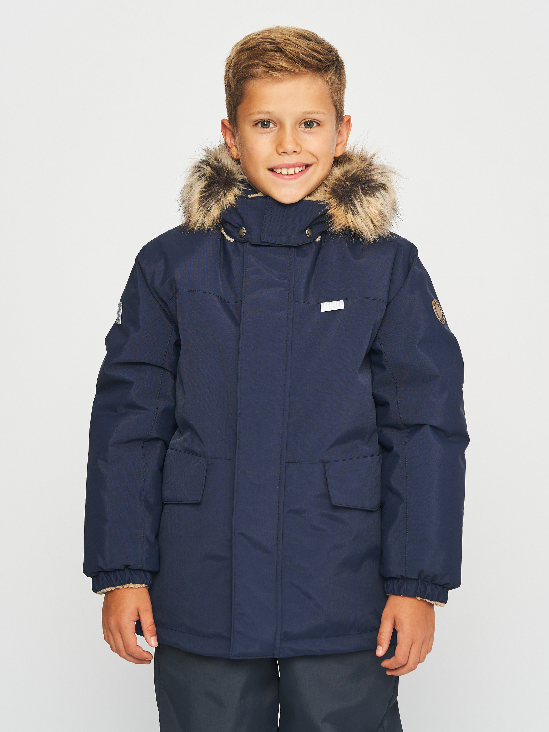 Акція на Дитяча зимова куртка-парка для хлопчика Lenne Nick 23338-229 134 см від Rozetka