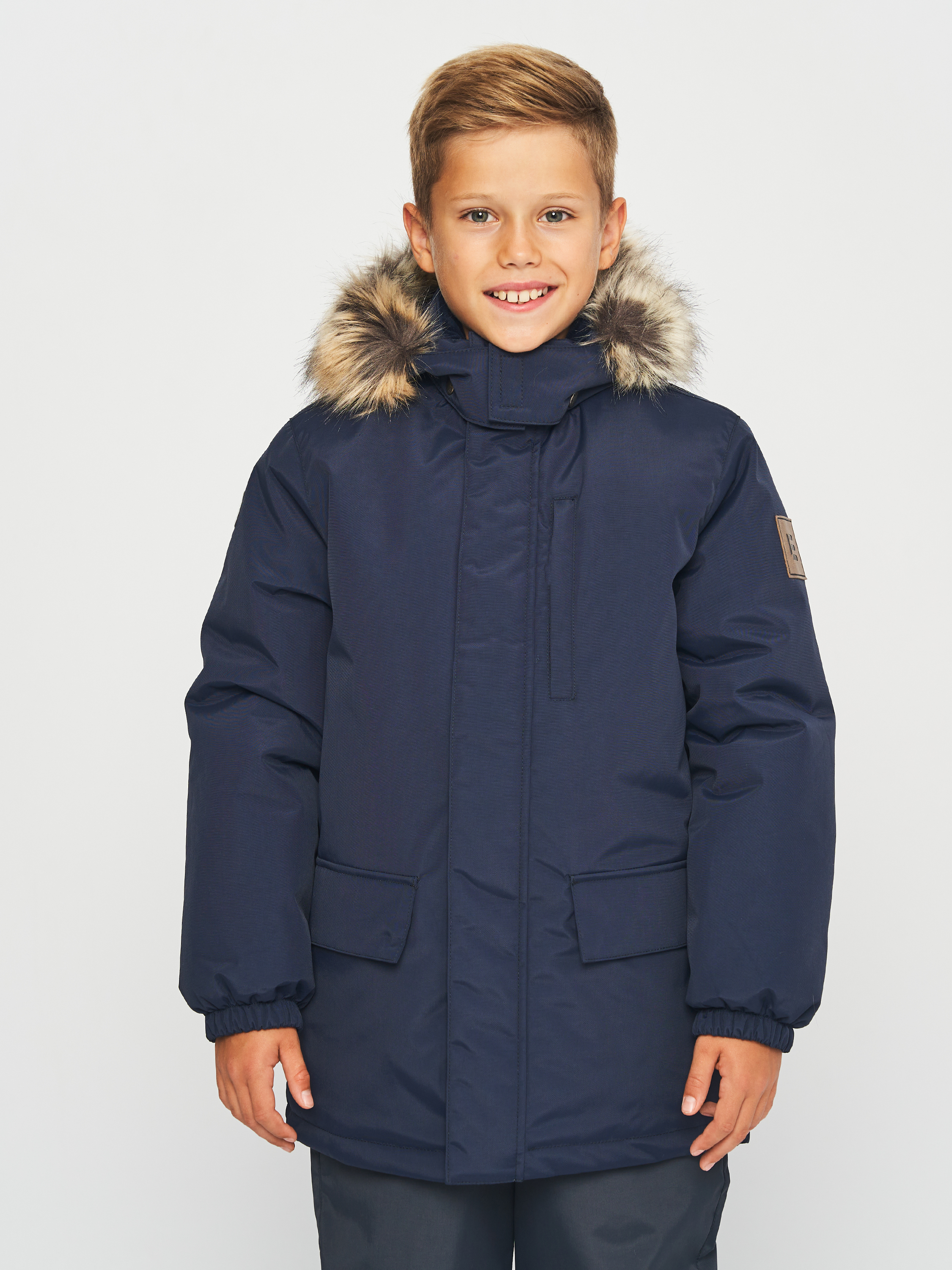 Акция на Дитяча зимова куртка-парка для хлопчика Lenne Snow 23341-229 104 см от Rozetka