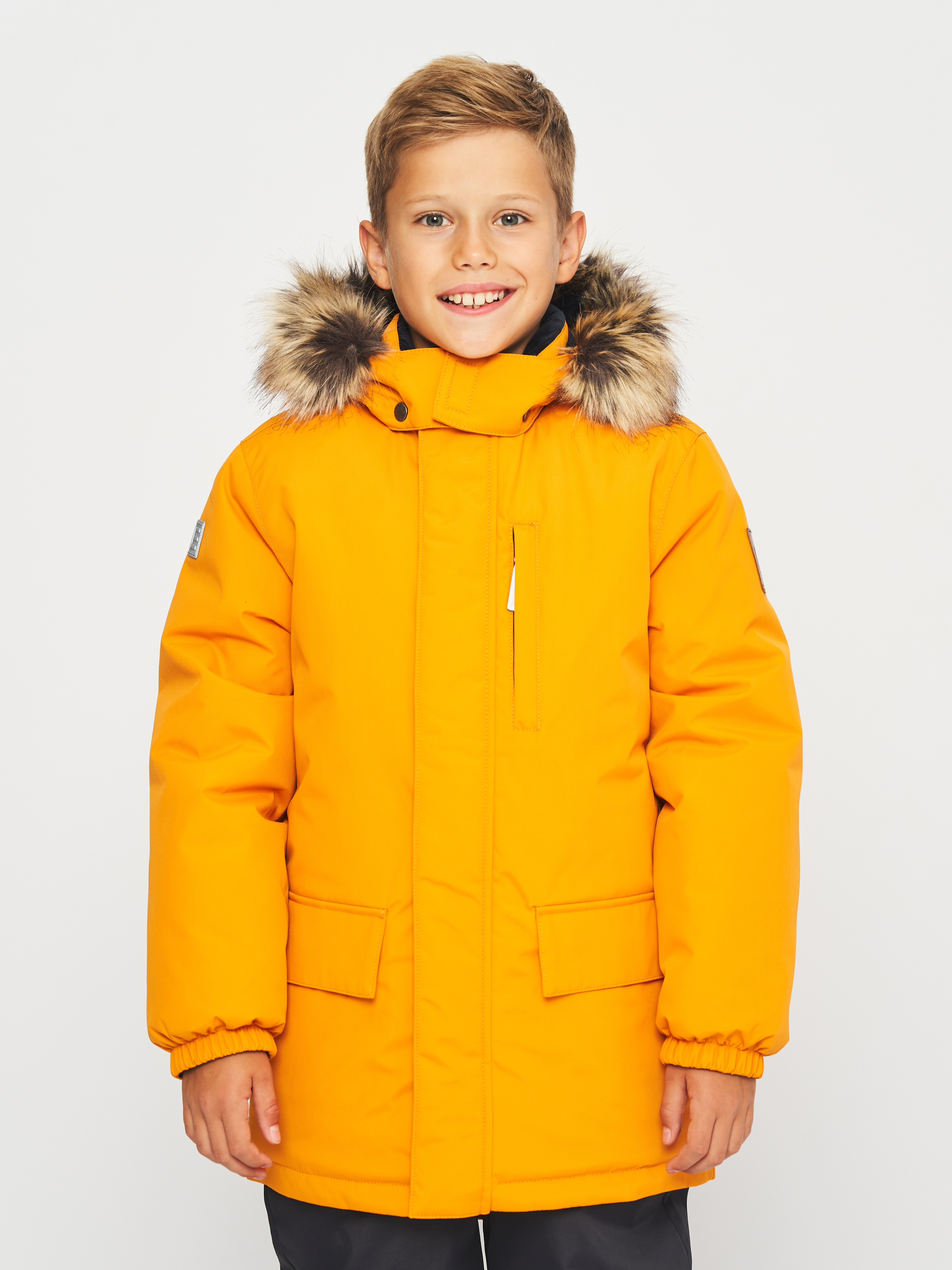 Акция на Дитяча зимова куртка-парка для хлопчика Lenne Snow 23341-456 134 см от Rozetka