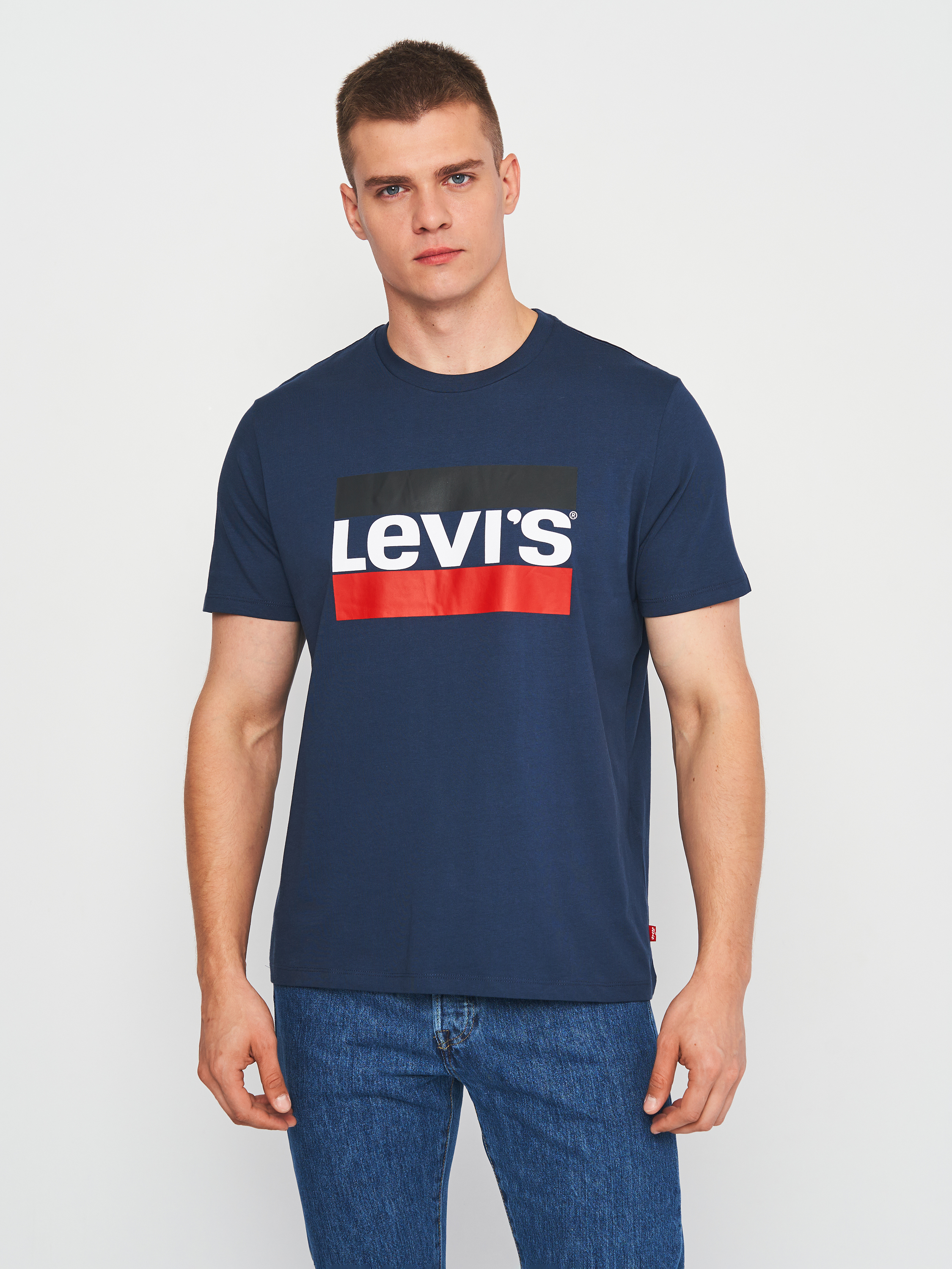 Акція на Футболка Levi's Sportswear Graphic 39636-0003 XL Dress Blues від Rozetka