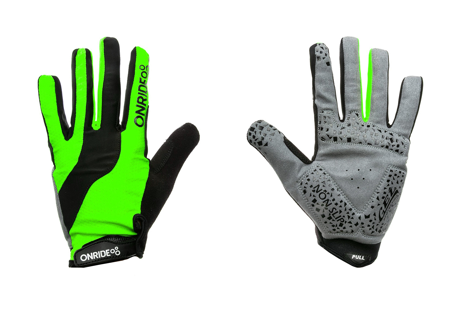 

Перчатки велосипедные Onride Long S Black-Green 2956563230192