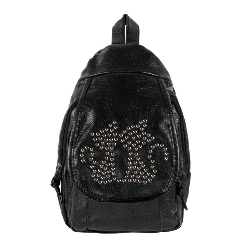 

Рюкзак городской BackPack Мини Котики Кожзам 30х18х7,5 см Чёрный