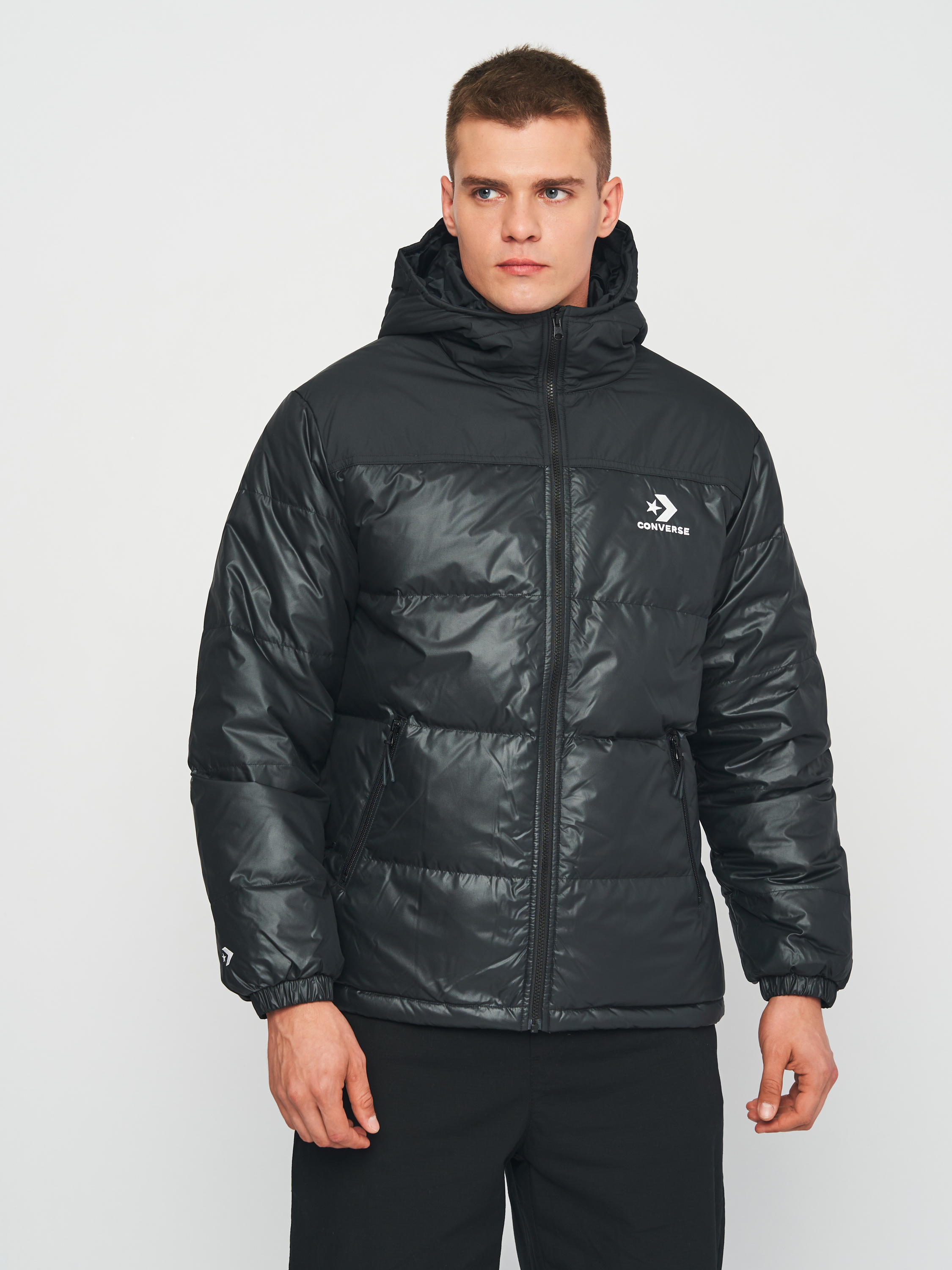 Converse puffer on sale jacket mens