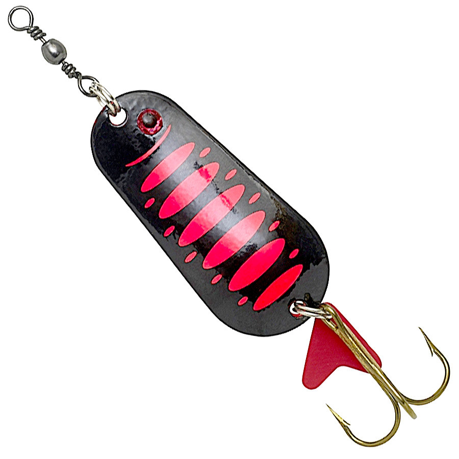 

Блесна DAM Effzett Standard Spoon 45 г 8 см Fluo Red/Black UV