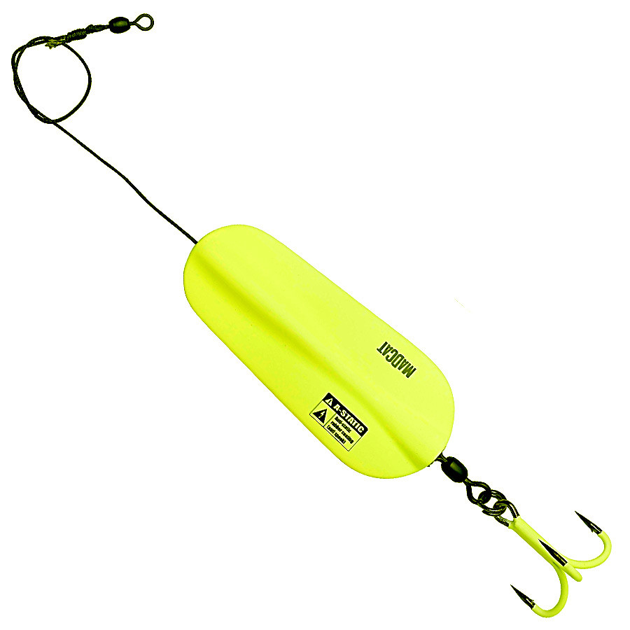 

Блесна DAM Madcat A-Static Inline Spoon 125 г тройник № 3/0 Fluo Yellow UV