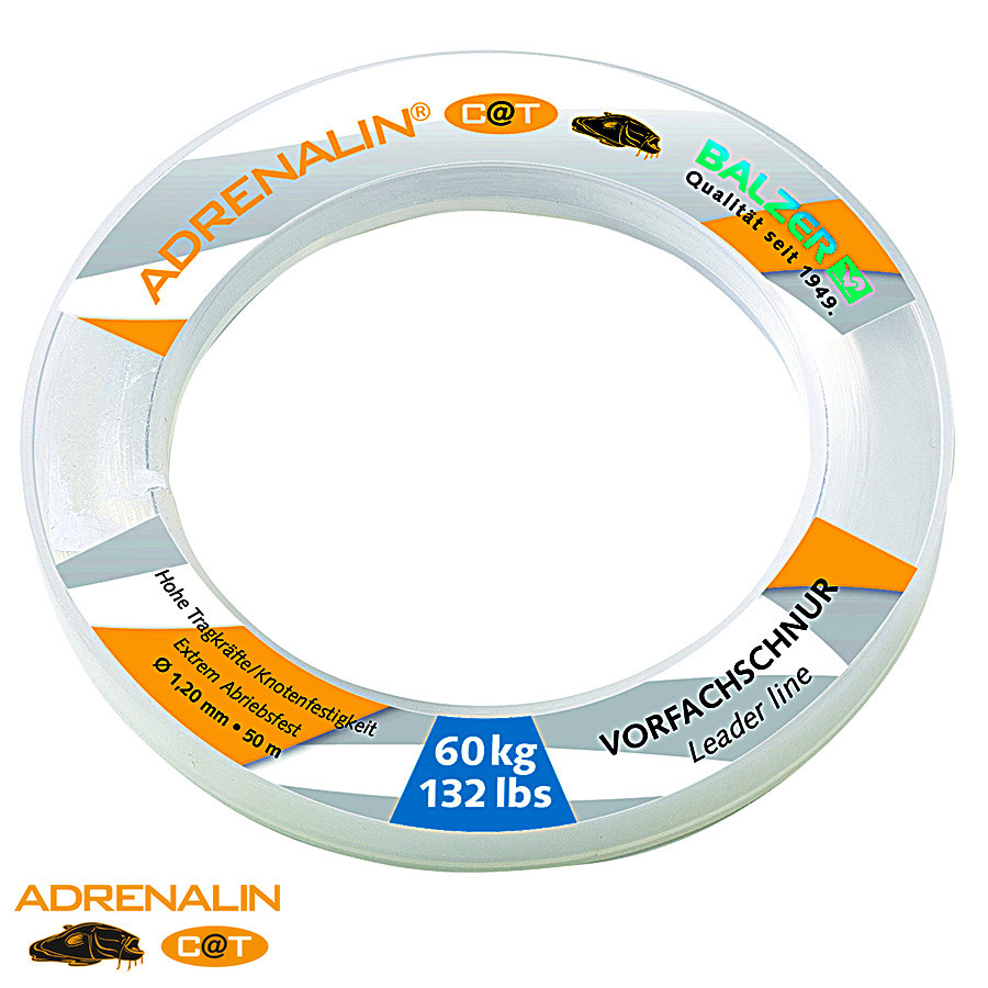 

Поводочный материал Balzer Adrenalin Cat Mono Leader 50 м 1.20 мм 60 кг Прозрачный