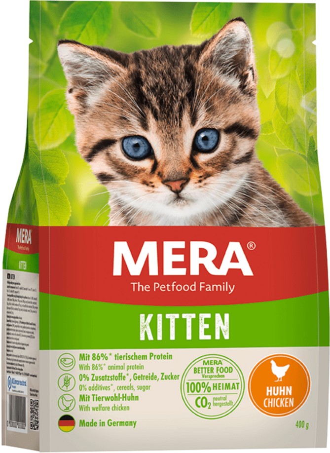 Сухой корм для котят Mera Cats Kitten Сhicken (Huhn) с курицей 400 г ...