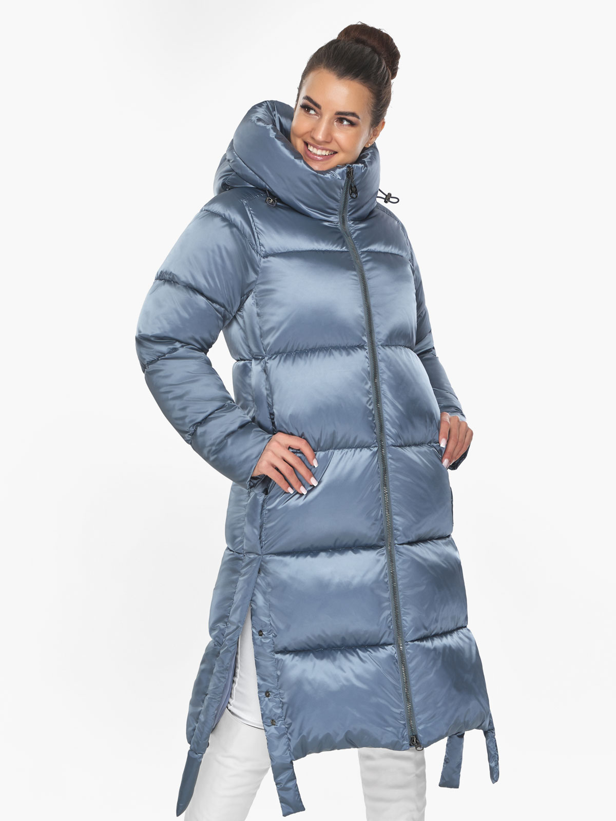 Акция на Куртка зимова довга жіноча Braggart 53875 48 (M) Маренго от Rozetka