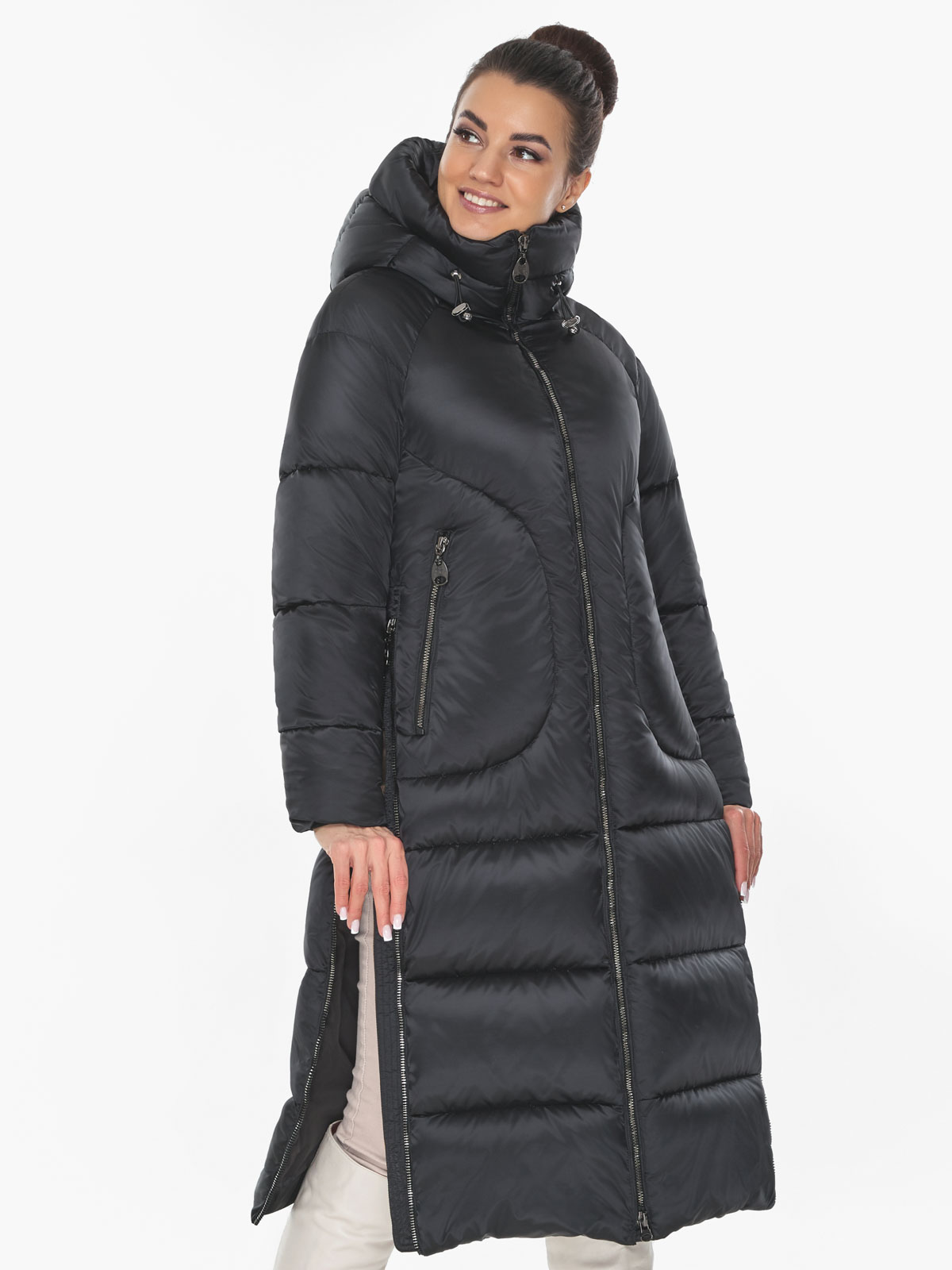 Акція на Куртка зимова довга жіноча Braggart 57260 44 (XS) Моріон від Rozetka