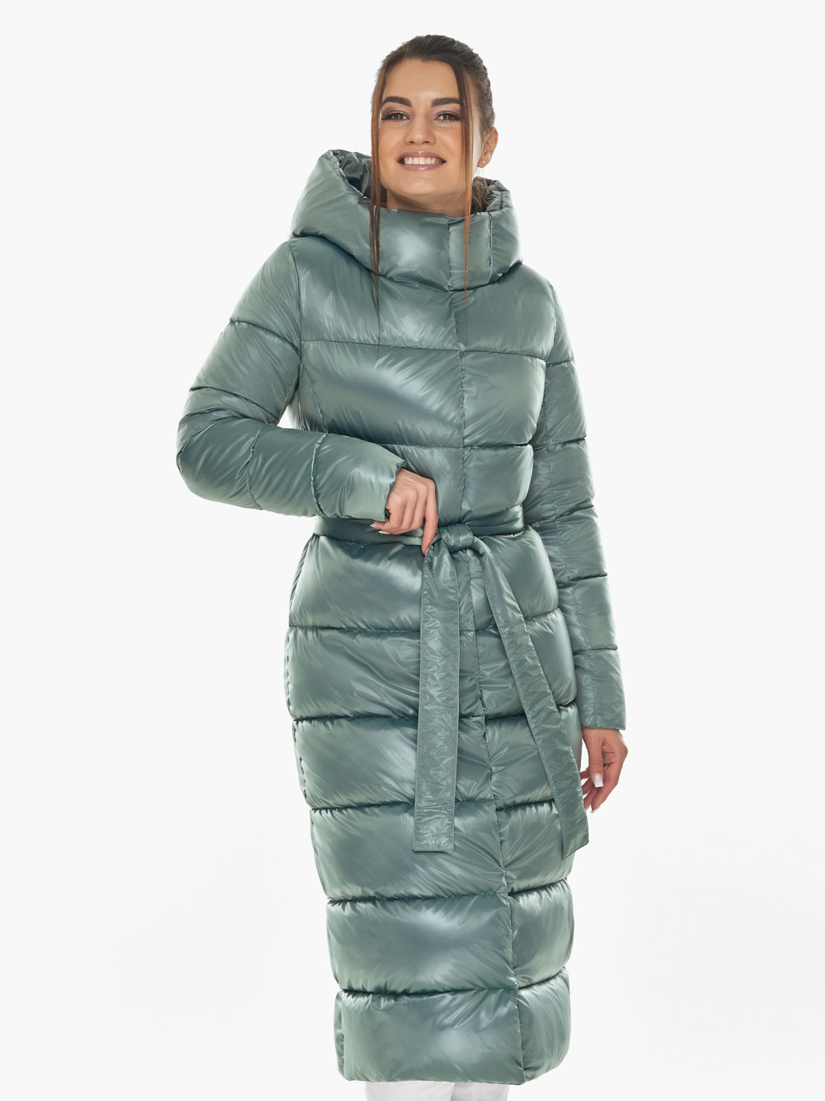 Акція на Куртка зимова довга жіноча Braggart 58450 52 (XL) Турмалін від Rozetka