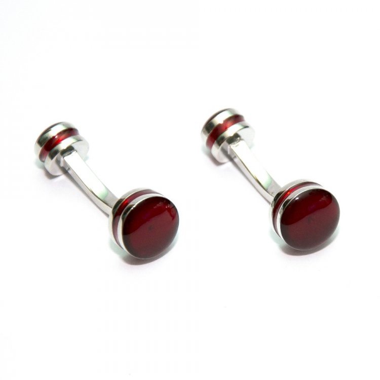 

Запонки SF Круглые Красные Zph-1246