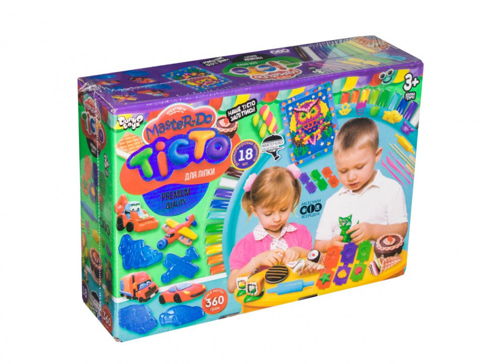 

Тесто для лепки Danko Toys "Master Do" 18 цветов по 20 г 7782