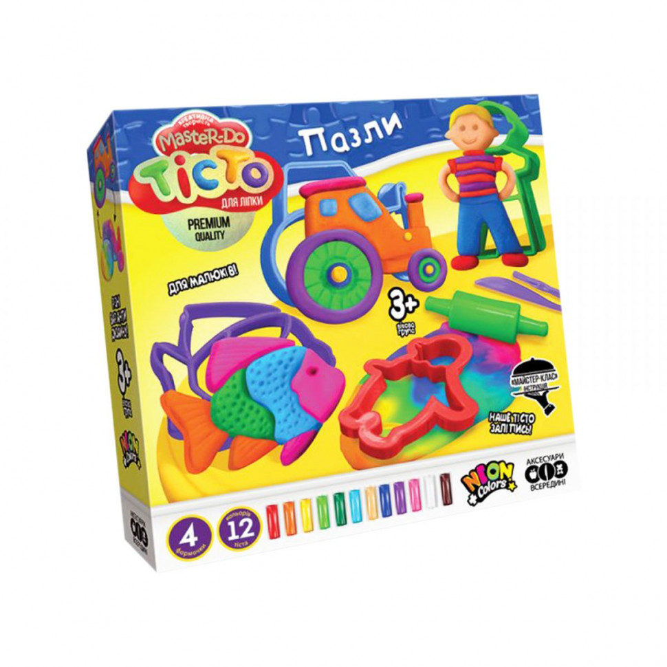 

Тесто для лепки Danko Toys "Master Do" ПАЗЛЫ укр (6) TMD-11-01U
