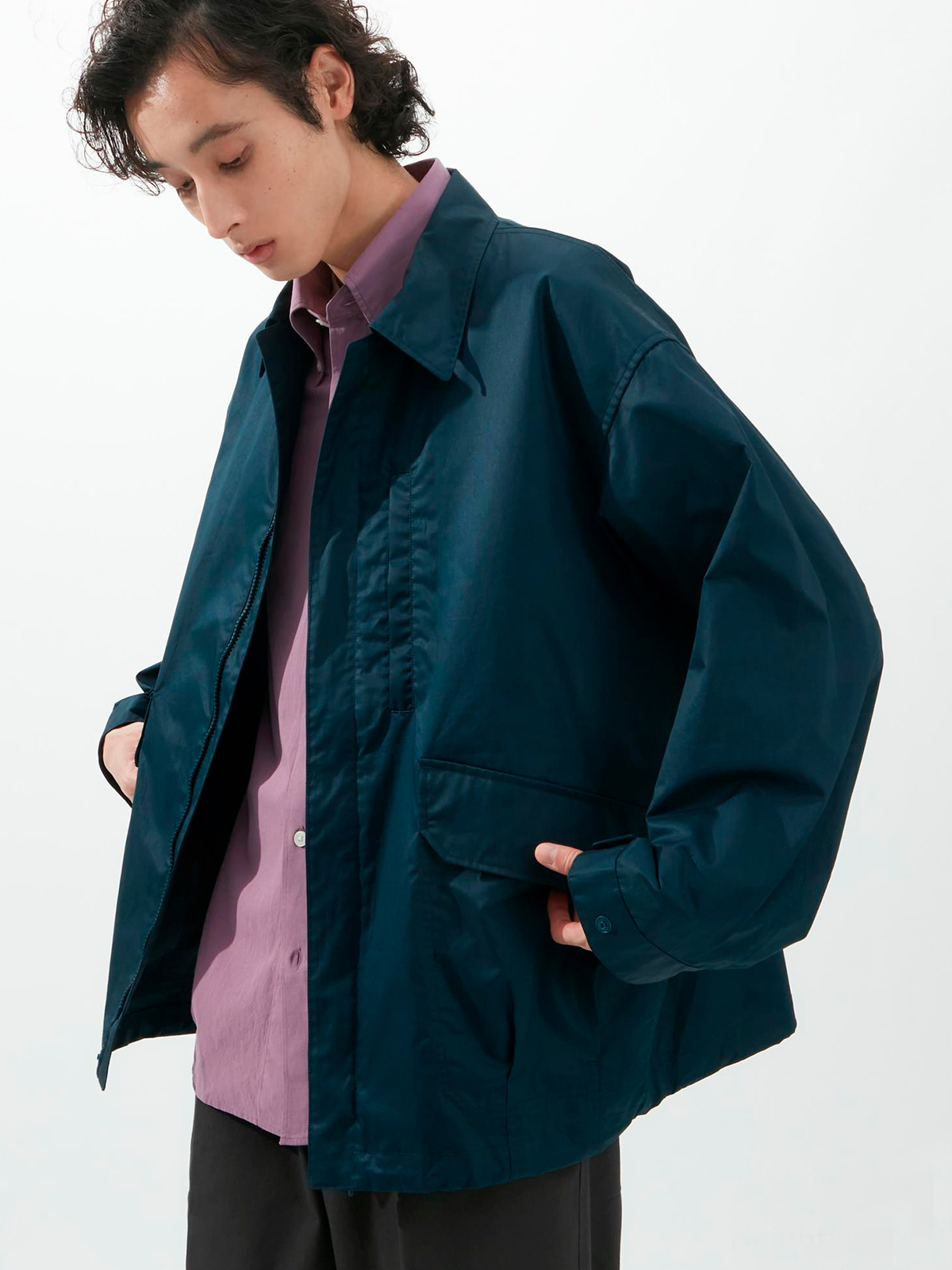 Ветровка Uniqlo 248896922 L Синяя (1159786897) – в интернет-магазине ...