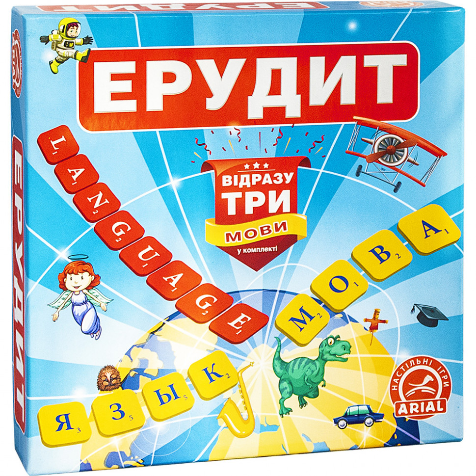 

Настольная игра Arial Эрудит. Три языка (910091-3)