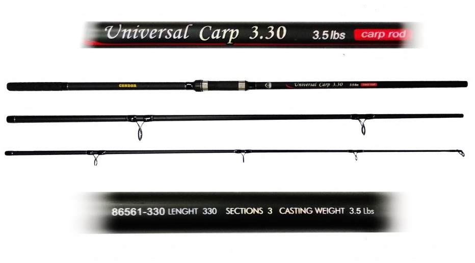 

Карповое удилище Condor Universal Carp 3.6м 3.5LB 158г (86561-360)