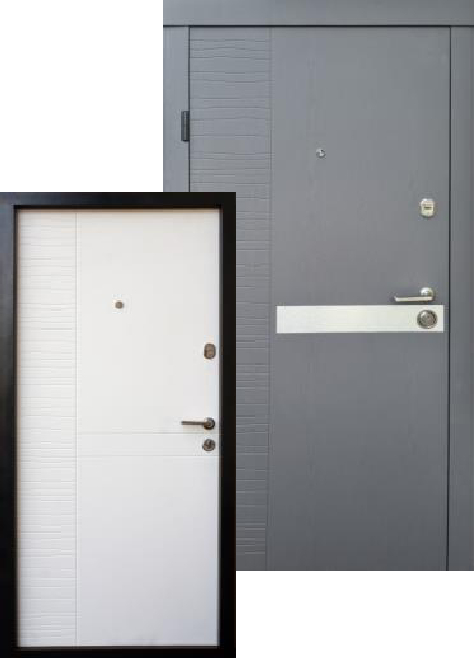 

Двери Премиум Делла светло серая-белое дерево Qdoors