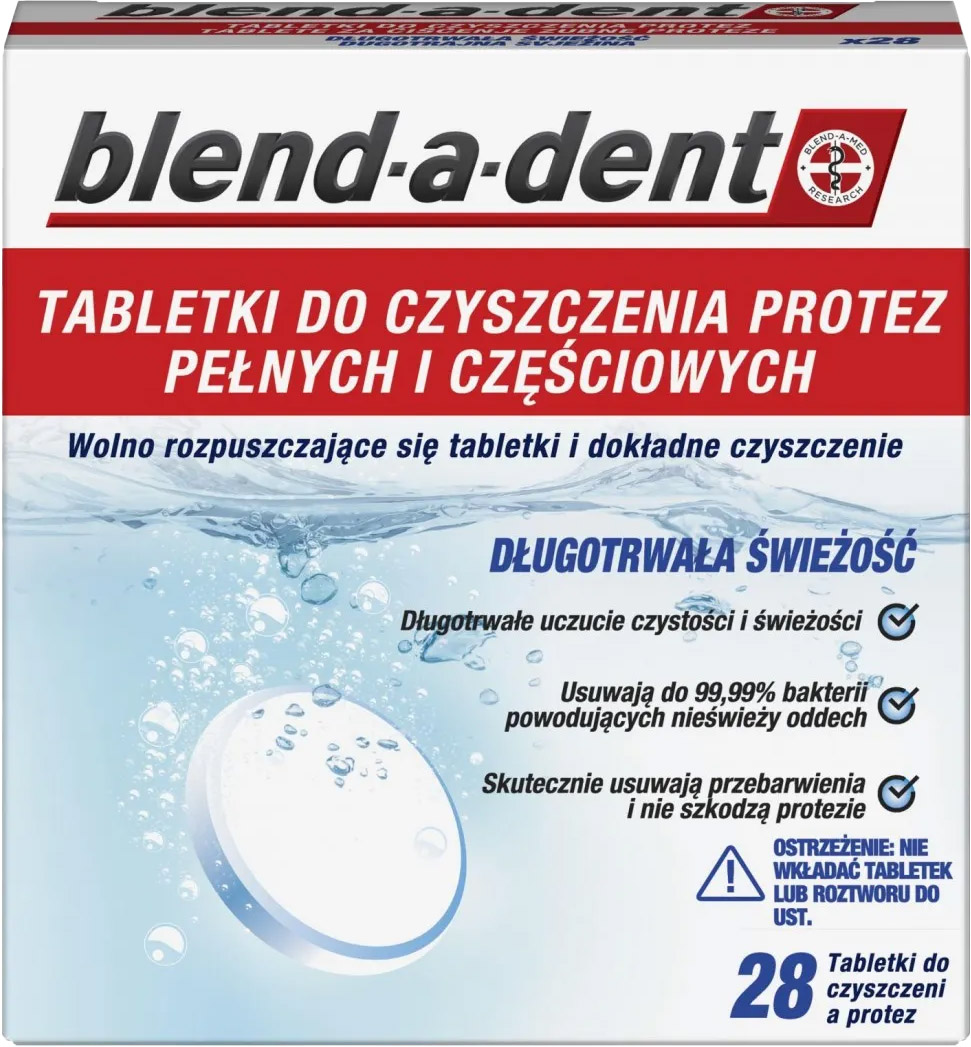 Средство для очистки зубных протезов Blend-A-Dent Длительная свежесть ...