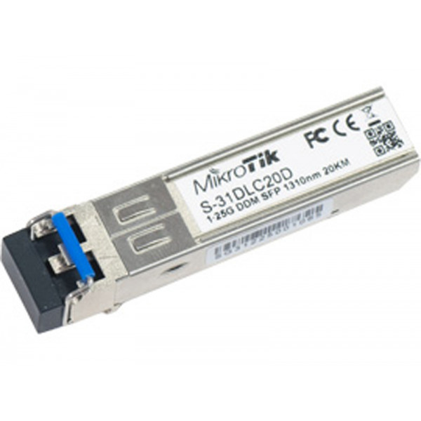 Інтерфейсний модуль SFP MikroTik S-31DLC20D 1.25G SM 20Км 1310нм – фото ...