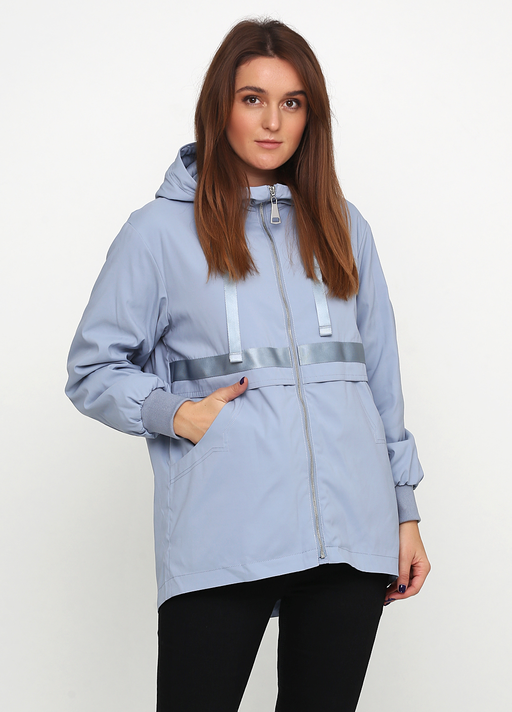 

Женская куртка CLASNA CW 19C-119CW-W516 голубой 2XL