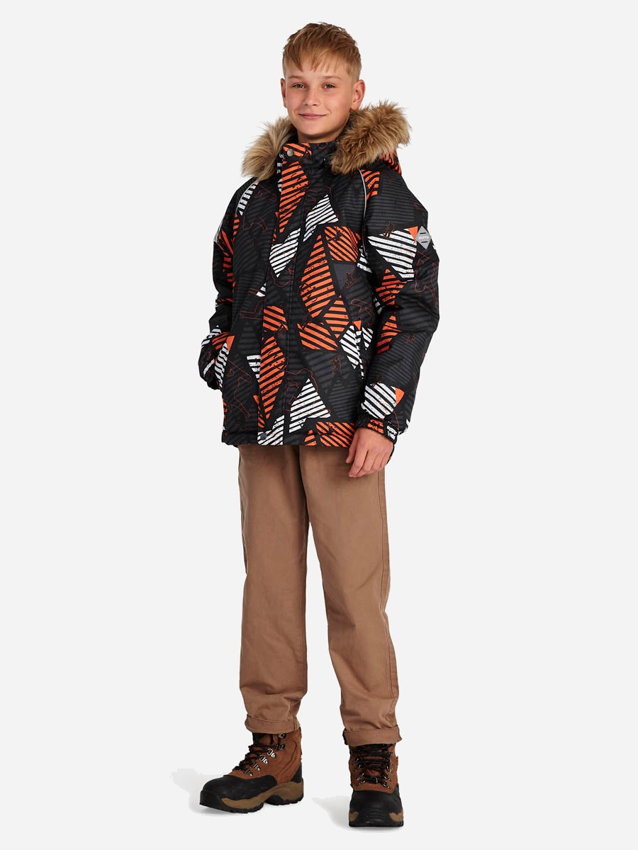 Акція на Дитяча зимова куртка для хлопчика Huppa Marinel 17200030-32509 128 см від Rozetka