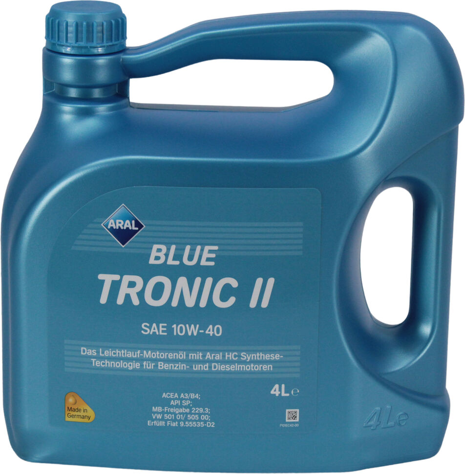 Двигун бензиновий, дизель 10W-40 (Aral) BlueTronic II 4л. – фото ...