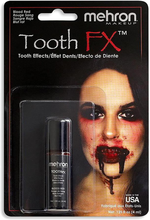

Краска для зубов Mehron Tooth FX with Brush for Special Effects - Blood Red 4 мл (TFX-R)