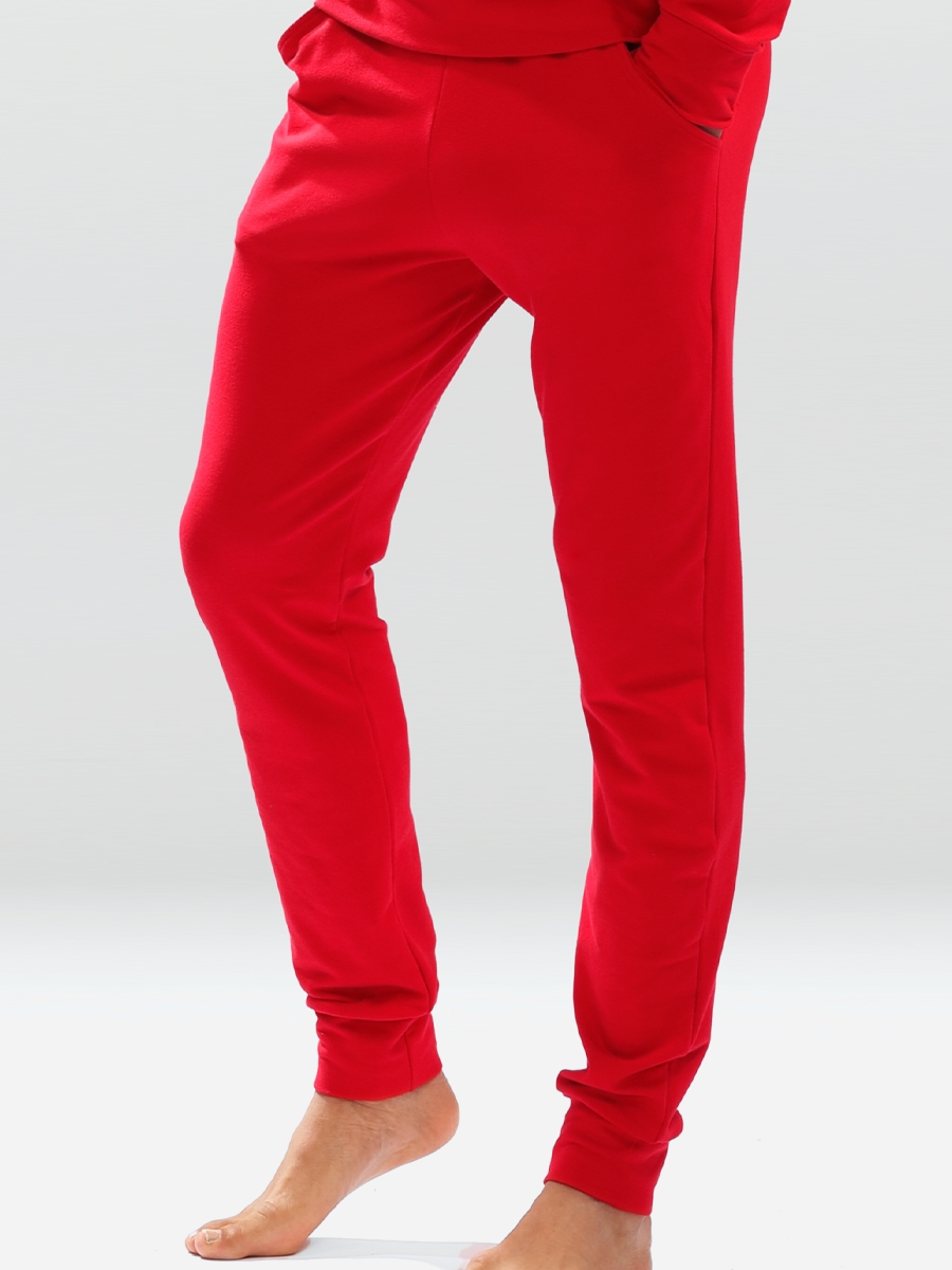 Акція на Спортивні штани чоловічі DKaren Pants Justin XL Red від Rozetka