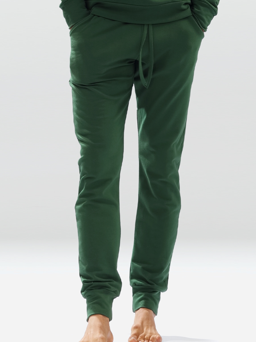 Акція на Спортивні штани чоловічі DKaren Pants Justin XL Green від Rozetka