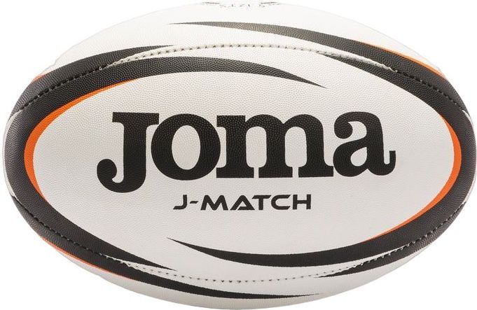 Мяч для регби Joma J-MATCH черно-бело-оранжевый Размер 5 400742.201 ...