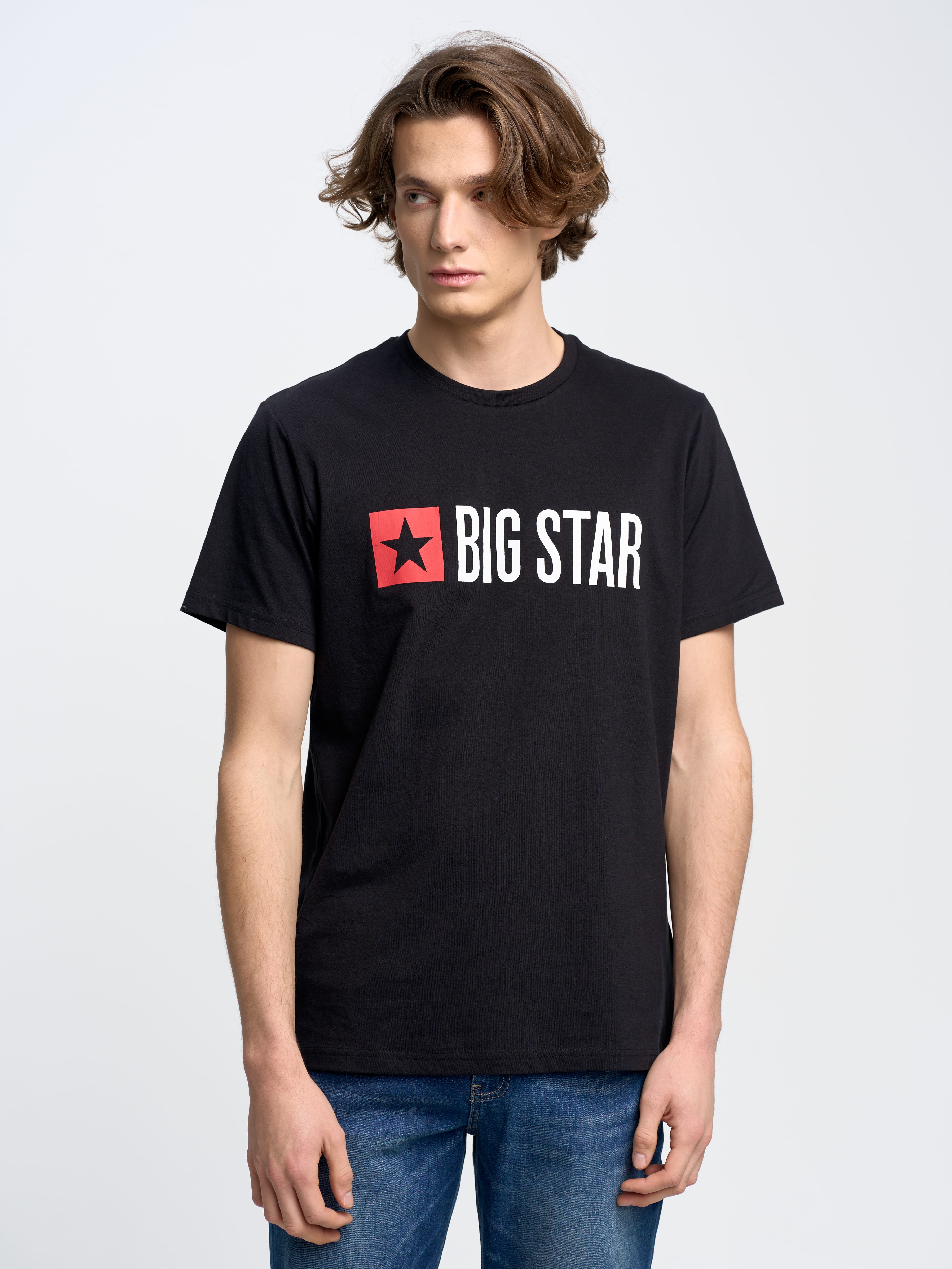 Акція на Футболка чоловіча Big Star 151997-906 M Чорна від Rozetka