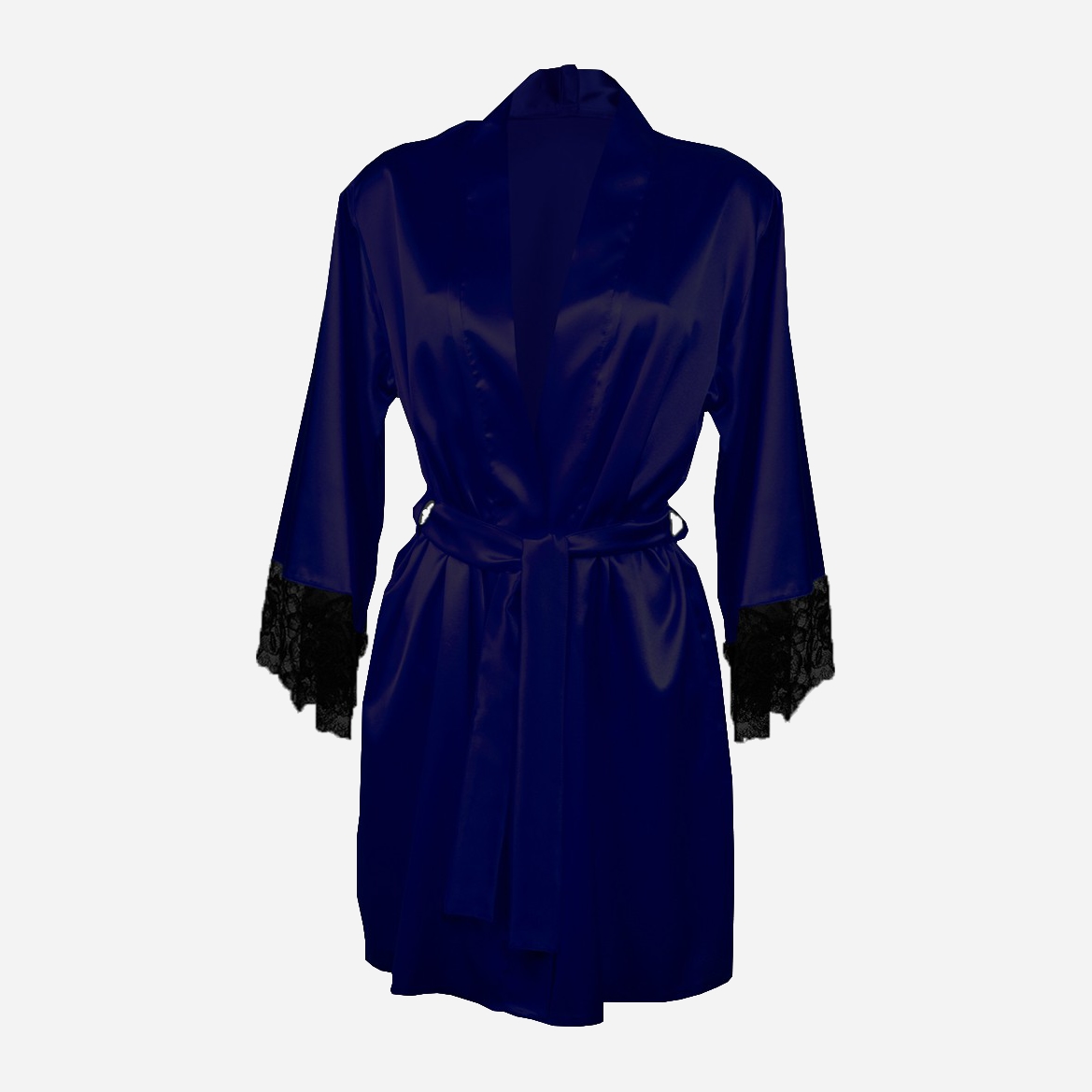 Акція на Халат жіночий DKaren Housecoat Adelaide L Navy Blue від Rozetka