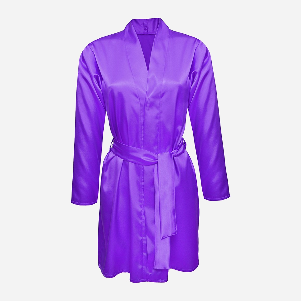 Акція на Халат жіночий DKaren Housecoat Agnes 2 L Violet від Rozetka