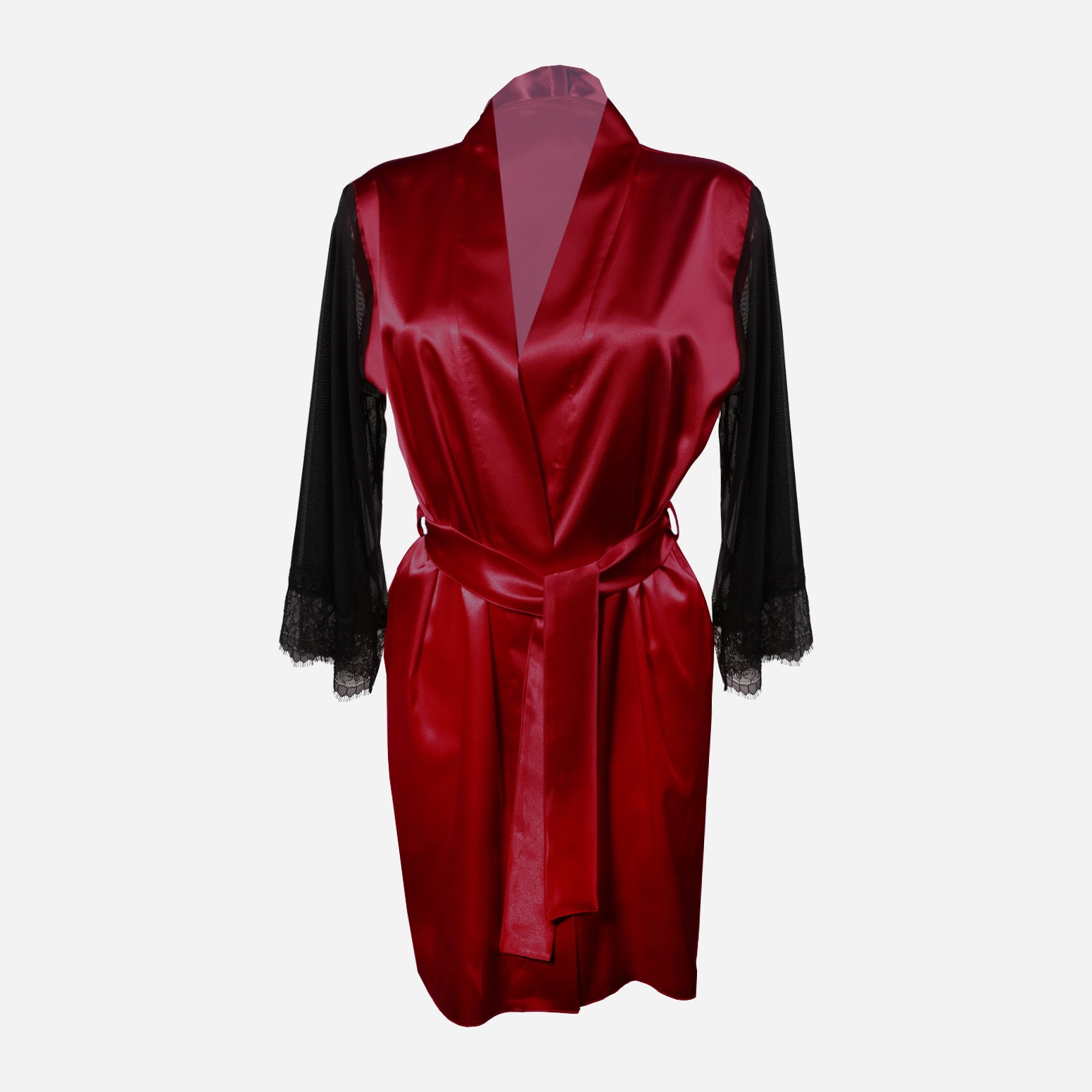 Акція на Халат жіночий DKaren Housecoat Bonnie XS Crimson від Rozetka