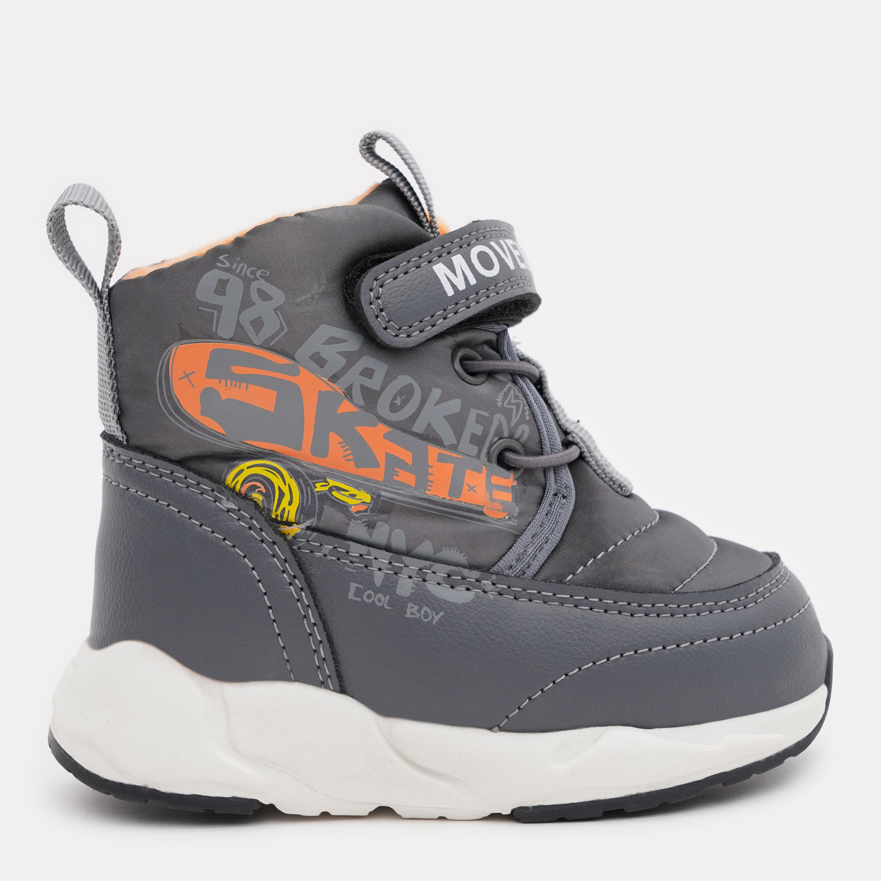 Акция на Дитячі зимові черевики для хлопчика Jong Golf A40281-2 22 Сірі от Rozetka