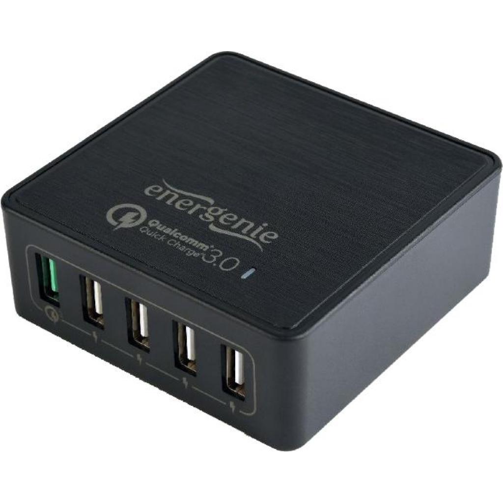 

Зарядное устройство EnerGenie 4xUSB + 1USB QC3 (EG-UQC3-02)