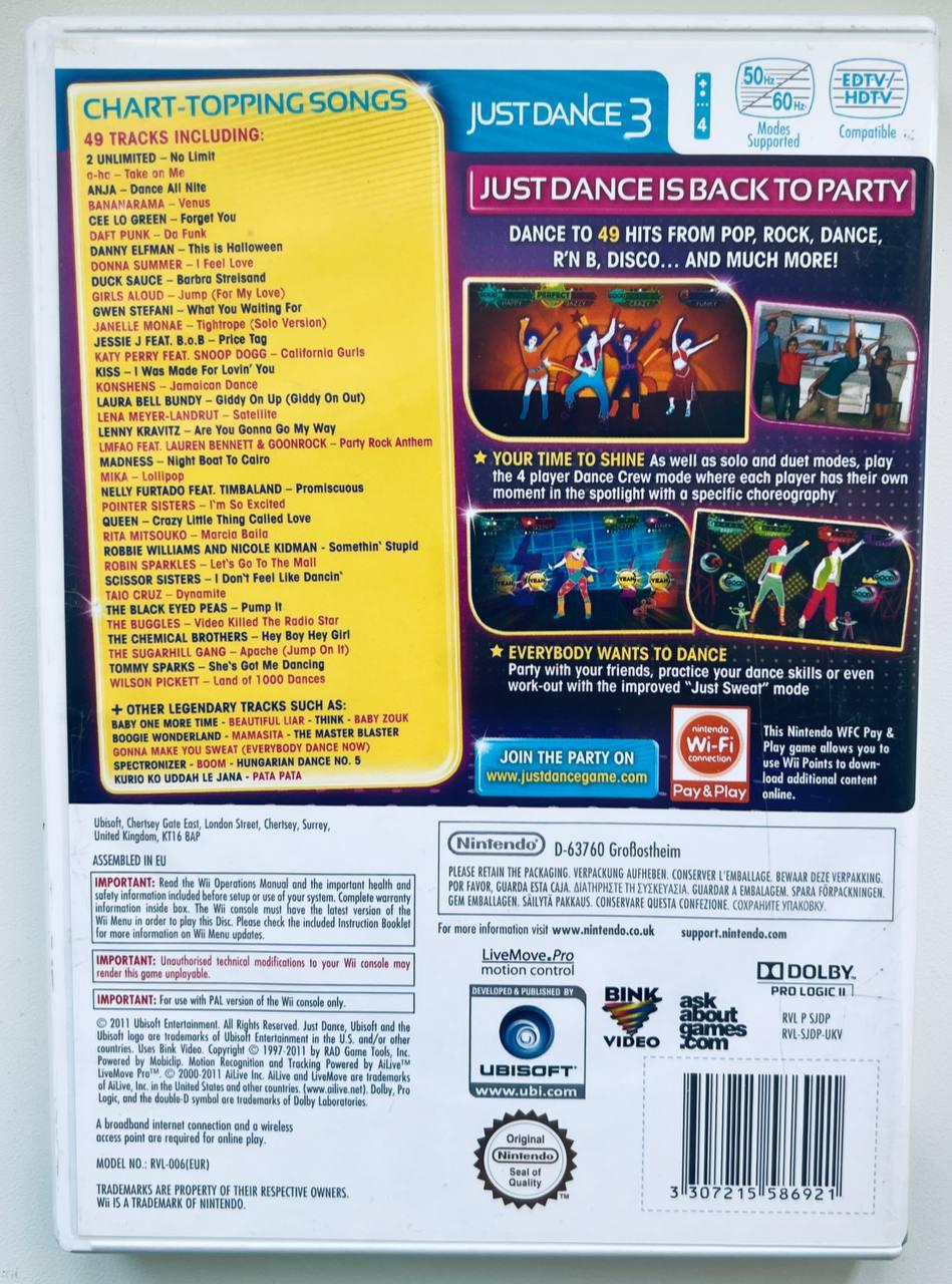 ROZETKA » Just Dance 3, Б/У, английская версия - диск Nintendo Wii от  продавца: RetroGaming Shop купить в Украине: цена, отзывы