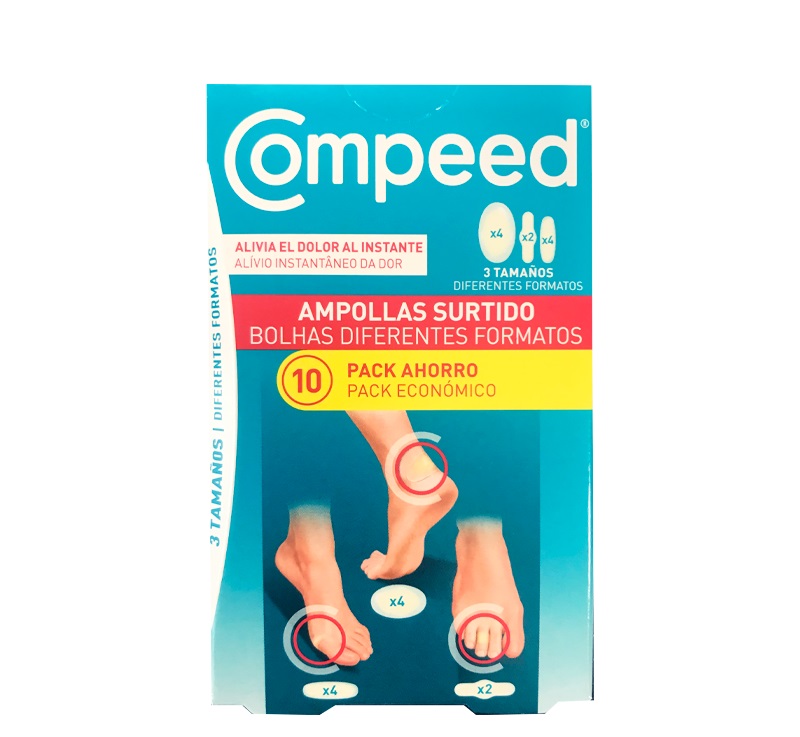 Пластырь Compeed Blisters Mixed Pack 2.5 см x 6.5 см 10 шт ...