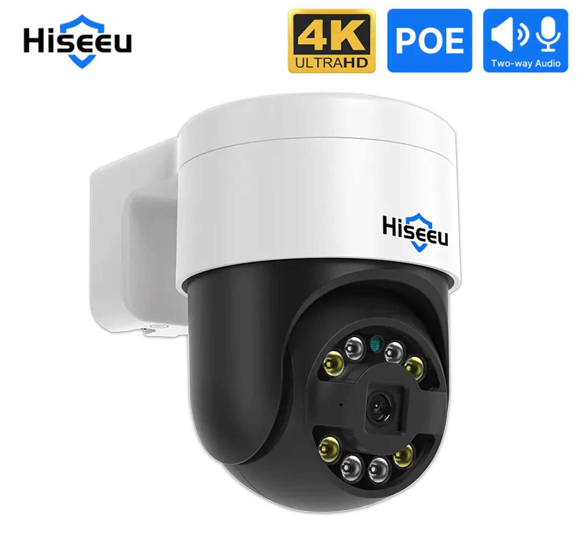 8Мп IP POE Поворотна PTZ Камера відеонагляду Hiseeu 3.6мм – фото ...