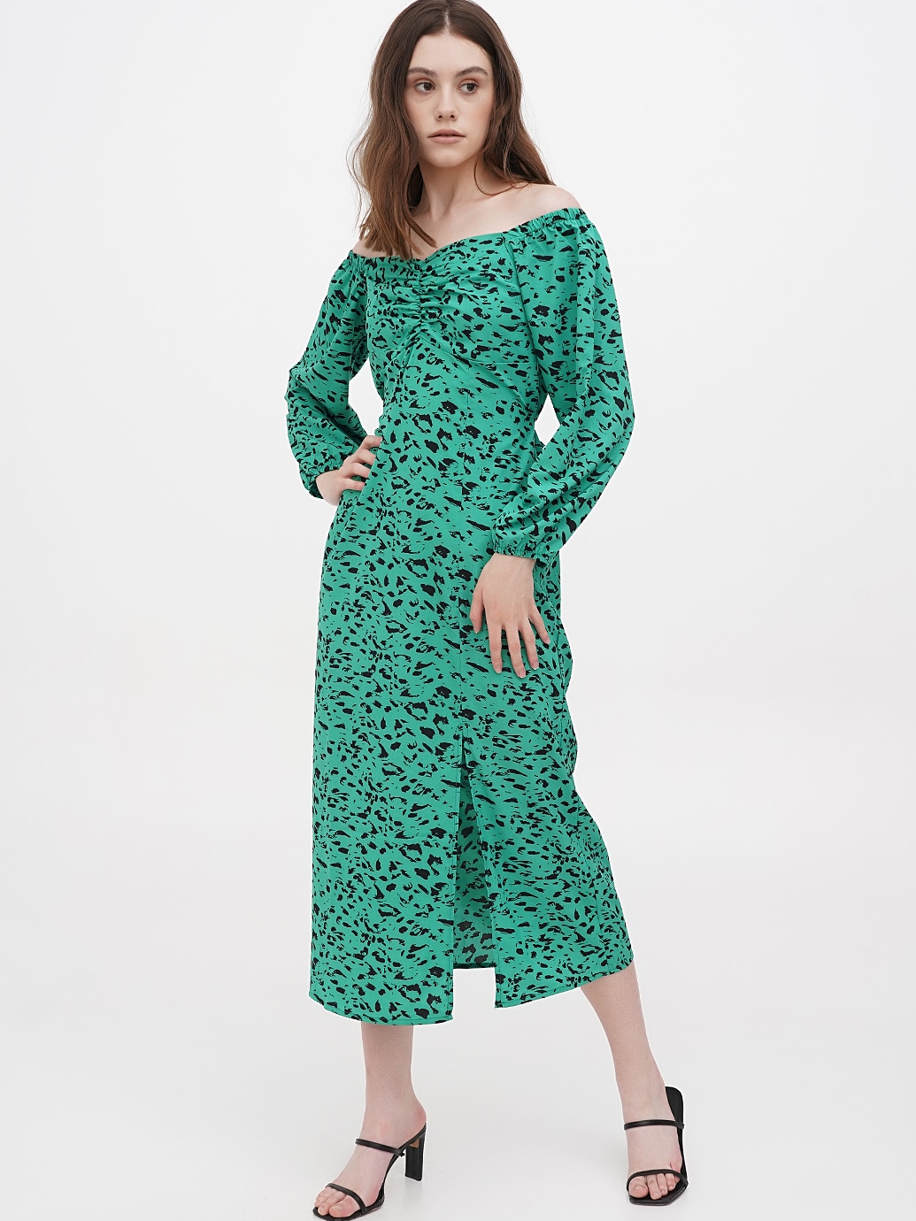 Акція на Плаття міді літнє жіноче EQUILIBRI TSV Dress SIS Soft M Зелене від Rozetka