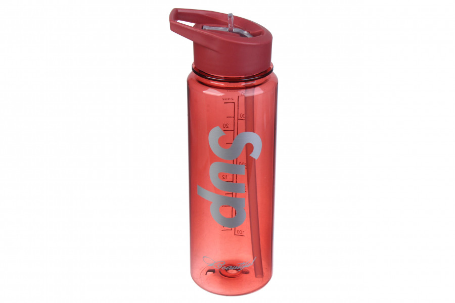 

Спортивная бутылка для воды Supreme (Суприм) 750 мл с трубочкой Красная