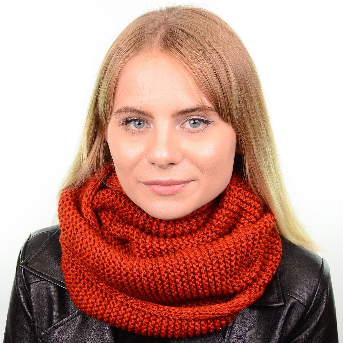 

Снуд женский Sofi (25 х 50 см) Терракотовый