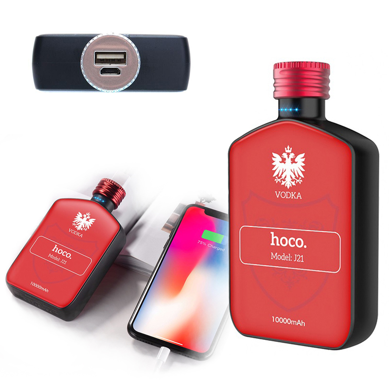 

Внешний аккумулятор Power Bank для телефона смартфона Hoco J21 10000mAh Red