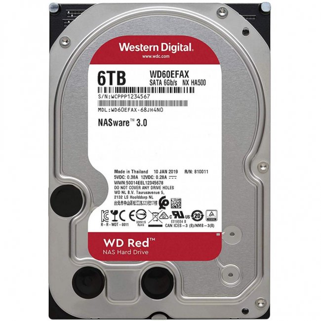 

Жесткий диск 3.5" 6TB Western Digital (WD60EFAX)