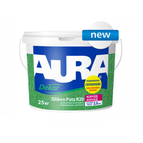 

Штукатурка модифицированная силиконом AURA Dekor Silikon Putz R20